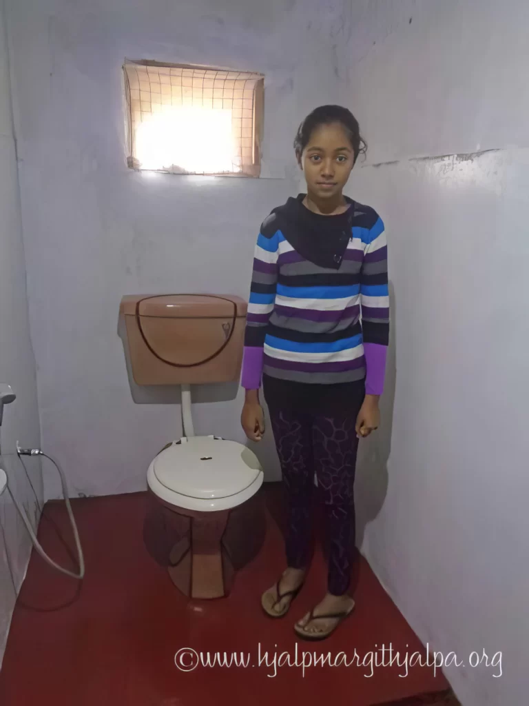 Shehani framför sin nya toalett